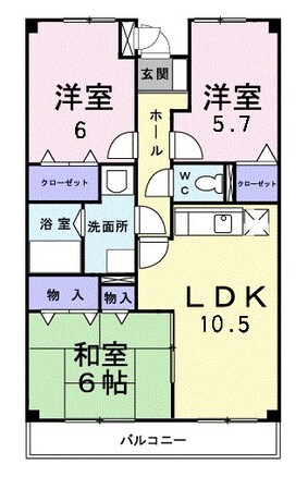 アビタシオン国分寺台の物件間取画像